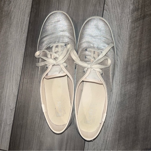 Keds Women's Champion Lurex Fashion Sneaker, Champagne, Size 9.5 - Picture 5 of 6